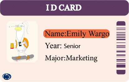Emily's ID card 